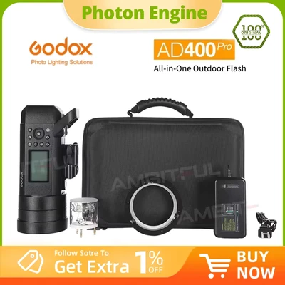 Abbildung von Godox AD200 Pro II Studio Blitzgerät