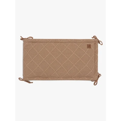 Abbildung von Jollein Strick Nestchen Karomuster 180x30 cm, Biscuit
