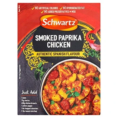 Abbildung von Schwartz Smoked Paprika Chicken Seasoning (authentischer spanischer Geschmack), 28 g, 6 Stück