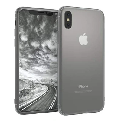 Abbildung von EAZY CASE Hülle kompatibel mit iPhone XS Max Schutzhülle Silikon, matt &amp; Ultra dünn, Slimcover, Handyhülle, Hülle/Soft Case, Silikonhülle, Backcover, Transparent