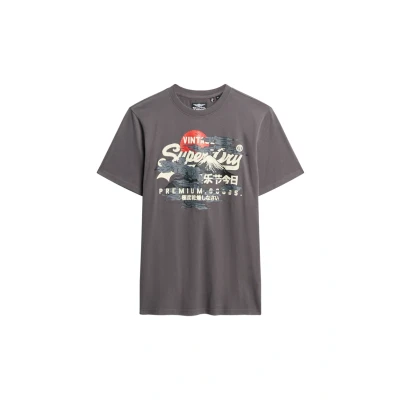 Abbildung von Superdry Tokyo Graphic Tshirt print, Herren, Größe: Large, Dark grey
