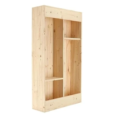 Abbildung von Esschert Design Wand Bartisch mit Klappbarer Ablage L Natur