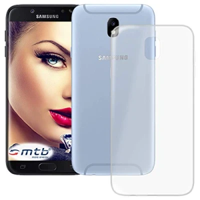 Abbildung von mtb more energy® Schutz Hülle Clear &amp; Slim für Samsung Galaxy J5 2017 (SM J530, 4.8&#039;&#039;) transparent flexibel TPU Case Tasche