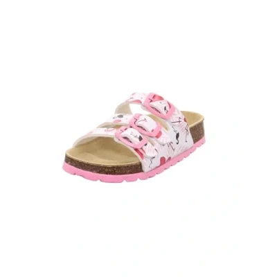 Abbildung von Superfit Fussbettpantoffel Hausschuh, Weiß/Rosa 1090, 28 EU