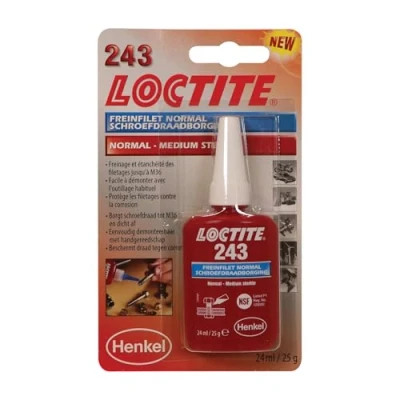 Abbildung von Loctite 243 Schraubensicherung mittelfest (blau) 24ml