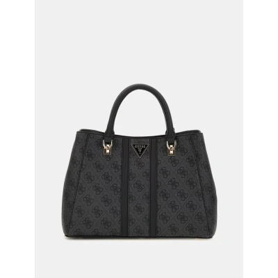 Abbildung von Guess Noreen Girlfriend Satchel Handtasche, Damen, Größe: One Size, Coal