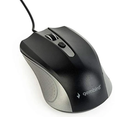 Abbildung von MOUSE USB OPTICAL GREY/BLACK/MUS 4B 01 GB GEMBIRD, 3 Stück