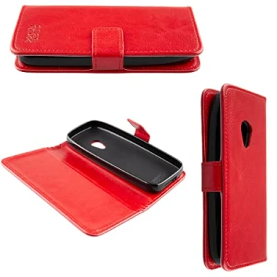 Abbildung von caseroxx Handy Hülle Tasche kompatibel mit Nokia 6310 (2021) Bookstyle Case Wallet in rot