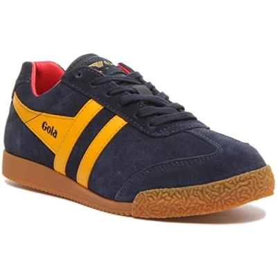 Abbildung von Gola Damenschuh Harrier Suede, G 39, F navy/sun/red Sneaker