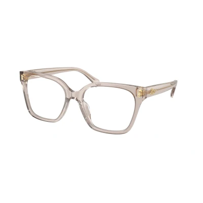 Abbildung von Ralph Lauren Damen RA7158U 6117 Rahmen von BRILLEN Acetat Beige Transparent Quadratisch Normal