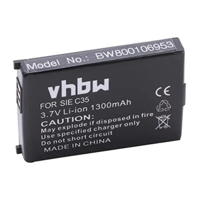 Abbildung von vhbw 1x Akku kompatibel mit Telekom Sinus 700m schnurlos Festnetz Telefon (1300 mAh, 3,7 V, Li Ion)