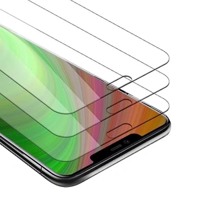 Abbildung von Cadorabo 3X Panzer Schutz Glas für Huawei Mate 20 PRO 3 Stück Schutzfolie in Ultra Klar Hüllen freundlich Gehärtetes (Tempered) Dipslayschutz Folie 9H Härte Anti Kratzer