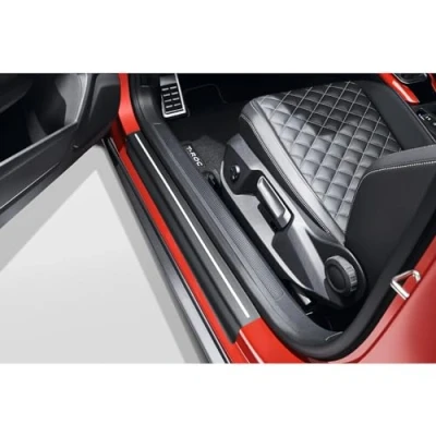 Abbildung von Volkswagen 2GC071310ZMD Einstiegsleisten Schutzfolie Lackschutzfolie, schwarz/silber, nur für Cabrio