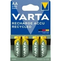 Abbildung von VARTA wiederaufladbare Akkus Akku Mignon 2100 mAh (1,2 V, 4 St), Recharge Accu Recycled wiederaufladbar
