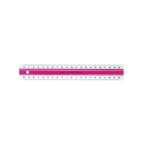 Abbildung von 10 x Linex Lineal Super Ruler 20 cm mit Anti Rutsch Funktion pink