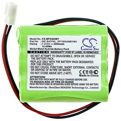 Abbildung von TCTK Akkus 2000mAh Kompatibel mit [ESP] Infinite Prime Control Panel, für [Marmitek] ProGuard Panel Ersetzt 11AAAH6YMX, GP150AAM6YMX, GP220AAM6YMX, INF BATPNL, PG800