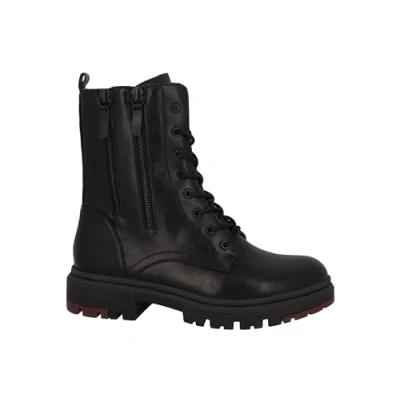 Abbildung von TOM Tailor Schnürstiefelette, Damen, Größe: 36, Schwarz Schuhe