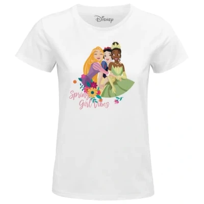 Abbildung von Disney Damen Wodprints016 T Shirt, weiß, M