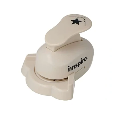 Abbildung von INNSPIRO Eckstanzmaschine Corner Punch Stern, 25 mm, Stanzer für Scrapbooking, Basteln, Kartenherstellung