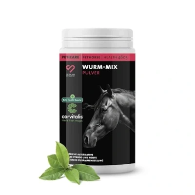 Abbildung von Peticare Wurm Mix Pulver für Pferde, Natürliche Alternative 200 g