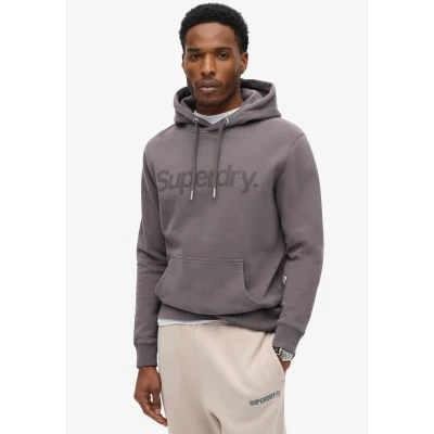 Abbildung von Superdry CORE LOGO CITY Kapuzenpullover, Herren, Größe: Medium, Rock dark grey