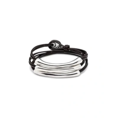 Abbildung von Uno De 50 Damen Armband Versilbert Leder 19 cm PUL0856MARMTL0L