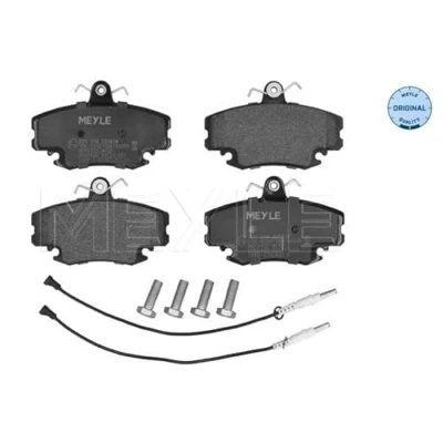 Abbildung von MEYLE 025 214 6318/W Bremsbelagsatz ORIGINAL Quality Vorderachse inkl. Verschleißwarnkontakt mit Anti Quietsch Blech RENAULT: CLIO 2, TWINGO 1