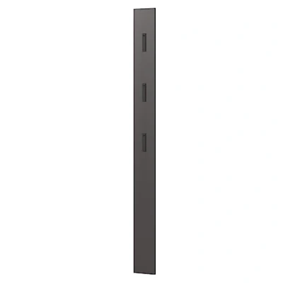 Abbildung von Lomadox Garderobenpaneel Wandgarderobe in grau mit ausklappbaren Metallhaken, B/H/T ca. 15/170/3 cm