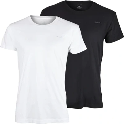 Abbildung von GANT 2PACK Nachtwäsche Shirt, Herren, Größe: Large, Schwarz weiß
