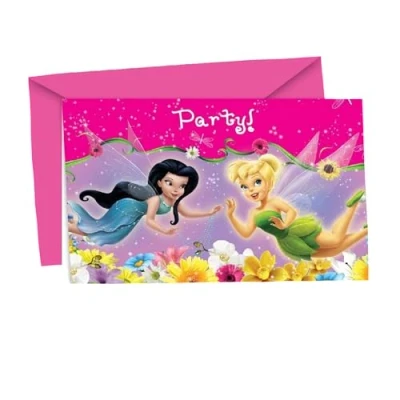 Abbildung von Einladung Tinkerbell Springzeit 6 Stück
