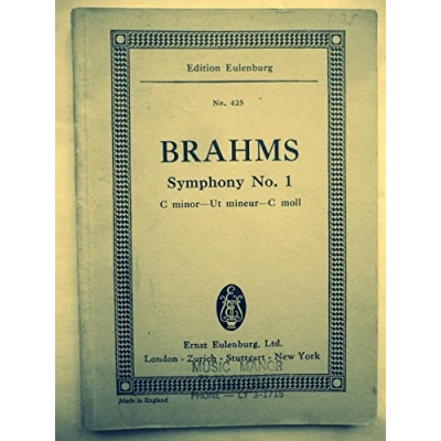 Abbildung von Sinfonie Nr. 1 c Moll: op. 68. Orchester. Studienpartitur. (Eulenburg Studienpartituren, Band 425)