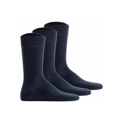 Abbildung von Hudson Unisex 3ER PACK Simply Basic Socken, Größe: 35 38, Dunkelblau