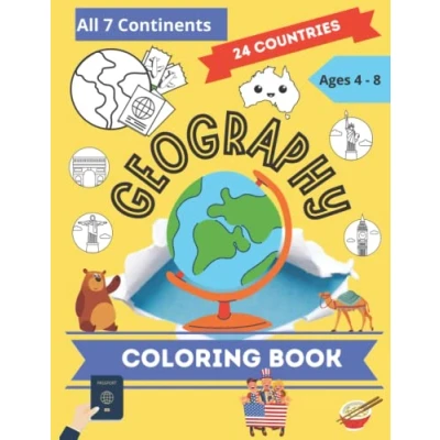 Abbildung von Geography Coloring Book: Exploring World Geography! Educational Regional Maps Book