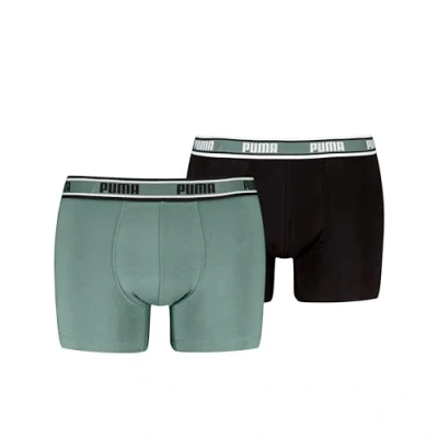 Abbildung von Licence Logo Boxershorts Herren (2er Pack) Dark Green Größe: XXL
