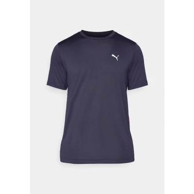 Abbildung von PUMA Unisex ESS Small Logo Poly Tee T Shirts, New Navy, L EU