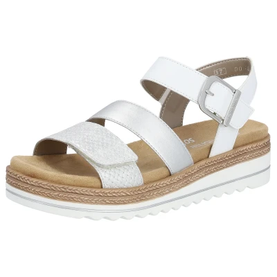 Abbildung von Remonte Plateausandalette, Damen, Größe: 45, Silber Schuhe
