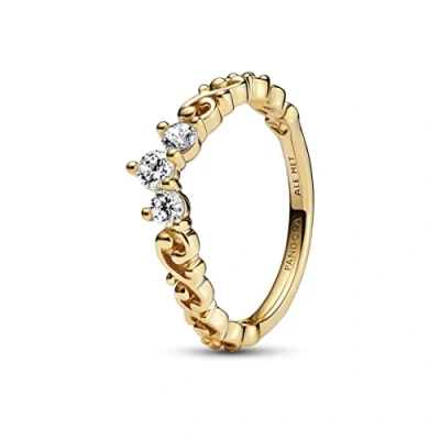 Abbildung von PANDORA Moments Königlicher Wirbel Diadem Ring in der Farbe Gold aus vergoldeter Metalllegierung Größe 60, 162232C01 60