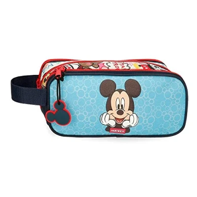 Abbildung von Disney Micky Be Cool Dreifach Federmäppchen Blau 22x10x9 cm Polyester