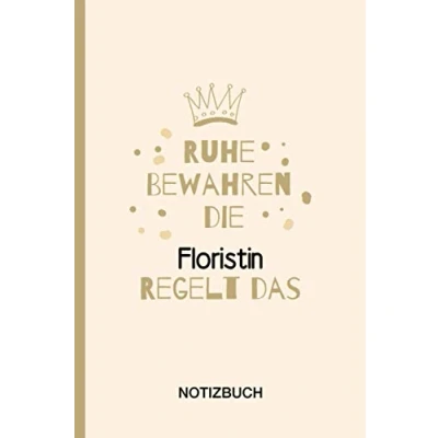 Abbildung von Ruhe Bewahren die Floristin Regelt das: A5 Notizbuch als Geschenk für eine /punktiert Geschenke zum GeburtstagGeburtstagsgeschenk Kollegin