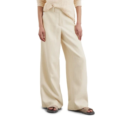 Abbildung von MARC O&#039;Polo O’POLO ‘GISELE Campaign STYLE’ Pants Stoffhose, Damen, Größe: 46, Natural cotton