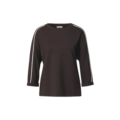 Abbildung von Street One Langarmshirt, Damen, Größe: 38, Braun