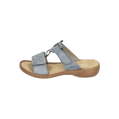 Abbildung von Rieker Pantolette flach, Damen, Größe: 36, Azur Schuhe