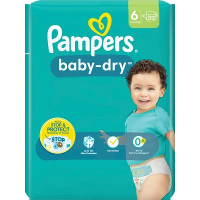 Abbildung von Pampers® Windeln Baby Dry Größe 6 (13 18kg) für Kids und Teens (4 12 Jahre)