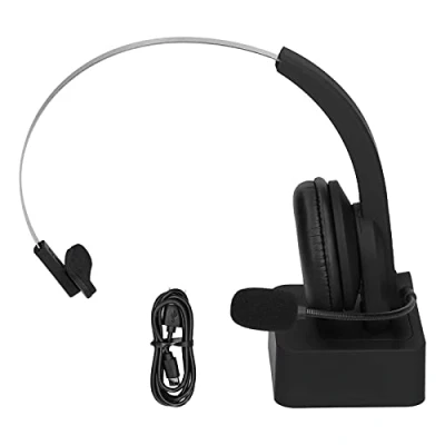 Abbildung von Yunseity Telefon Headset mit Mikrofon, Kabelloses Bluetooth 5.0 Headset, Einohr Callcenter Noise Cancelling, für IOS, Android PC Computer