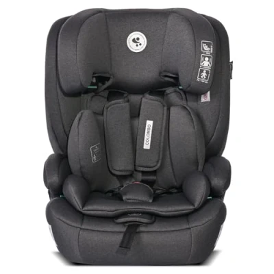 Abbildung von Lorelli Auto Kindersitz Colombo i Size, mitwachsender Autositz für Kinder von 76 150 cm, Babysitz, Autokindersitz, Einstellbare Kopfstütze, 5 Punkt Sicherheitsgurt, schwarz