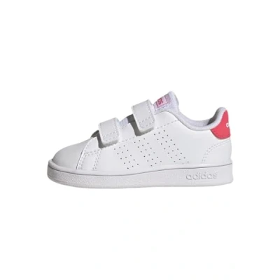 Abbildung von adidas Advantage Lifestyle Court Two Hook and Loop Shoes Tennisschuhe, Cloud White/Real Pink/Core Black, 26.5 EU