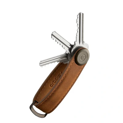 Abbildung von Orbitkey Crazy Horse Leder Key Organiser chestnut brown