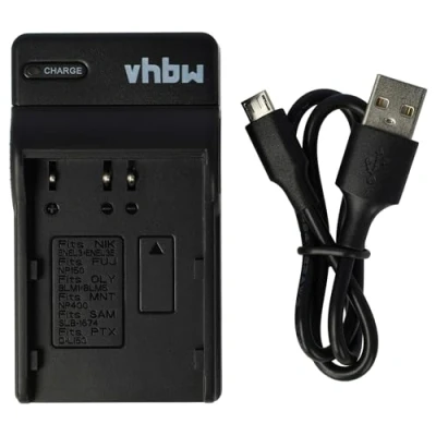 Abbildung von vhbw USB Ladegerät kompatibel mit Sigma SD1, SD14, SD15 Kamera Akku Ladeschale