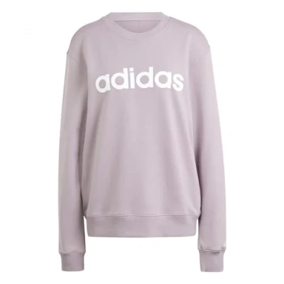Abbildung von adidas Sportswear Essentials Linear French Terry Sweatshirt, Damen, Größe: XS, Preloved fig/white