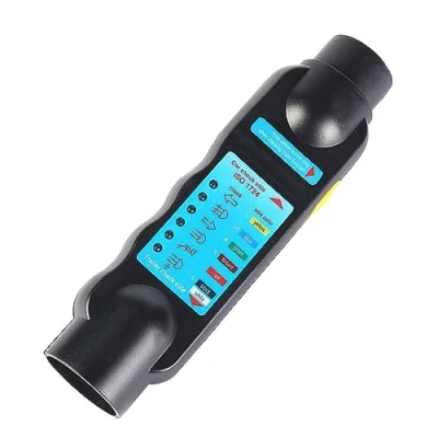 Abbildung von AOHEWEI 7 Polig Anhänger Prüfgerät Tester Für Lichter Stecker Steckdose 12V Verdrahtung Schaltung Elektrik Diagnose Testen Verbinder Wohnwagen Abschleppen Fahrzeugen